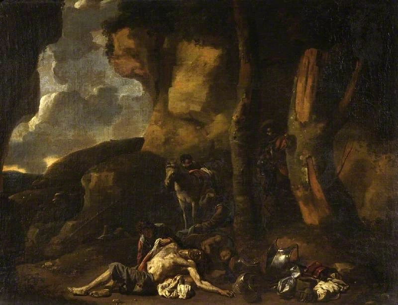 Una caverna di banditi - Fitzwilliam Museum, attribuito